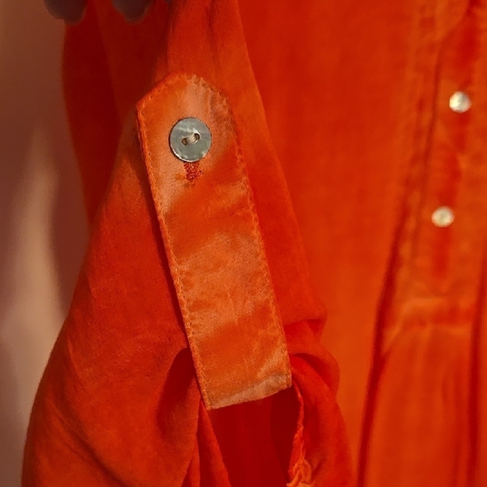 Democracy Vibrant Orange Tunic Top - Picture 3 of 9